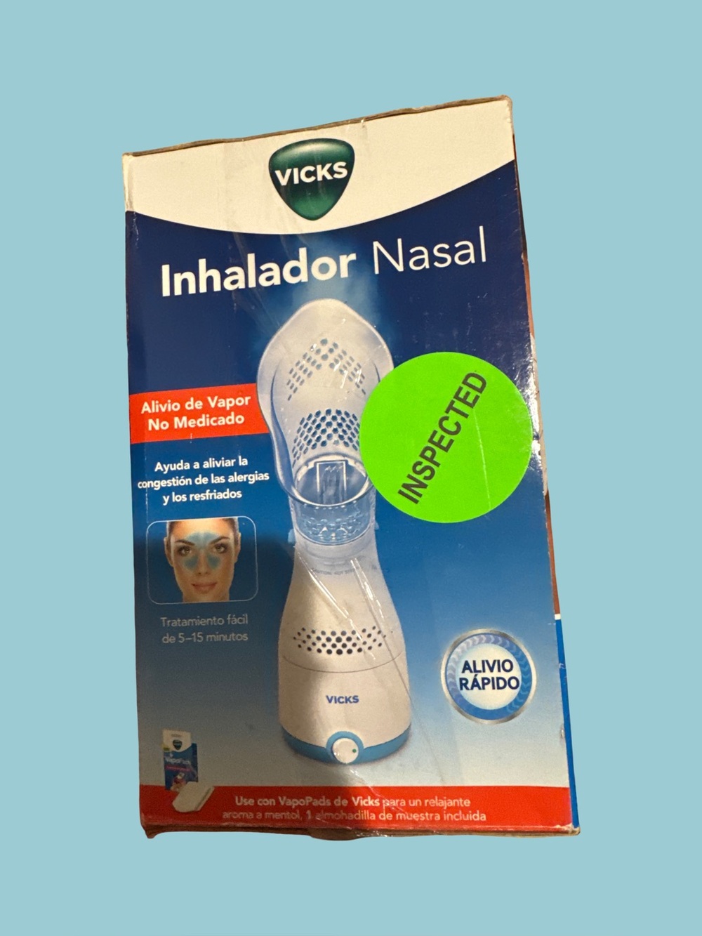 Vicks Inhalador Nasal Steam Inhaler - White/Blue